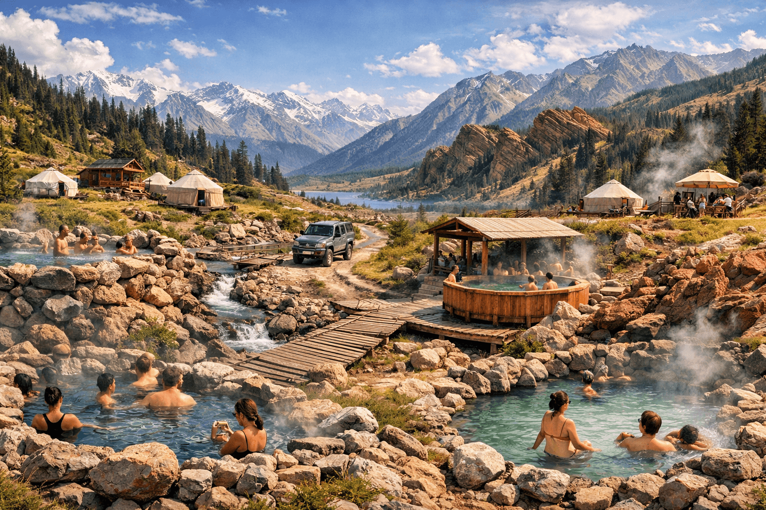 Горячие источники Иссык-Куля: где находятся, как добраться, цены 2026